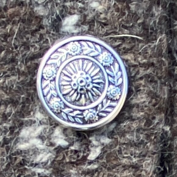 Vintage Traverse Bay Wool Fair Isle Birdseye Cardigan Brown Button Old Money-M - Picture 3 of 14